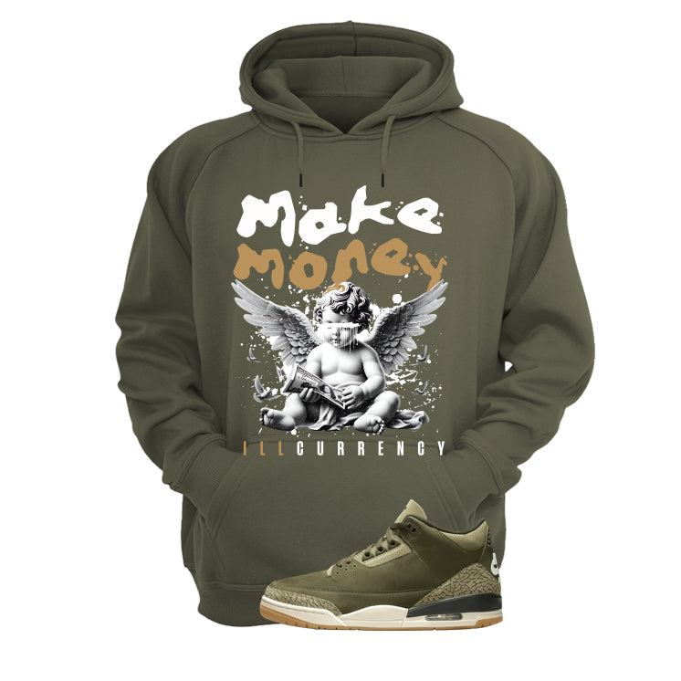 Air Jordan 3 Family Affair Matching T-Shirt, Sweatshirts & Hoodies Military Green T-Shirt (Make Money)| illcurrency