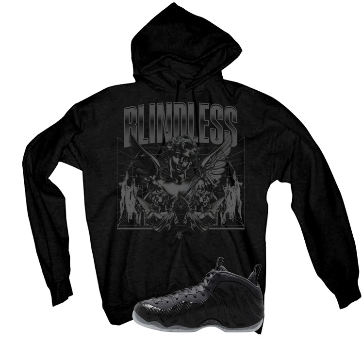 NIKE FOAMPOSITE ONE CARBON FIBER Matching T-Shirt, Sweatshirts & Hoodies Black T-Shirt (Blindness)| illcurrency