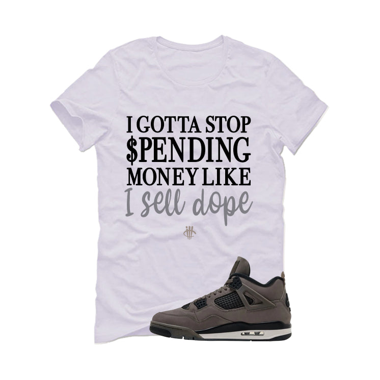 Air Jordan 4 Cave Stone White T-Shirt (Gotta Stop Spending Money)| illcurrency