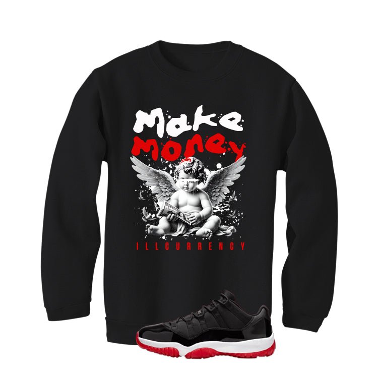 Air Jordan 11 Low Bred Black T-Shirt (Make Money)| illcurrency