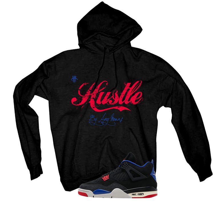 Air Jordan 4 Rare Air Black T-Shirt (Hustle By Any Means)| illcurrency