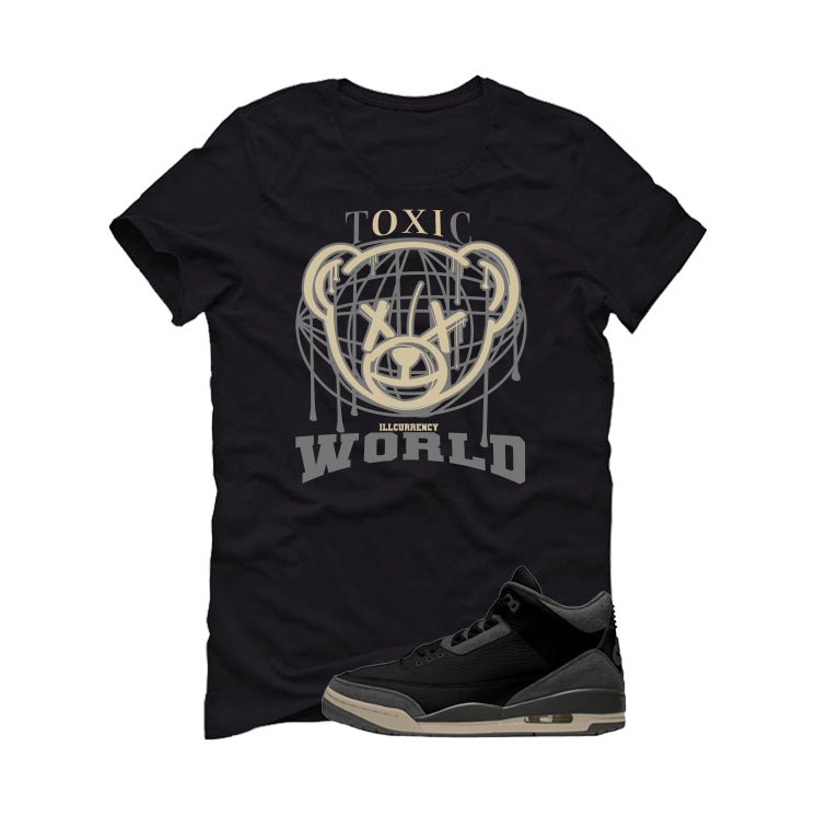 A Ma Maniere x Air Jordan 3 Black Black T-Shirt (Toxic World)| illcurrency