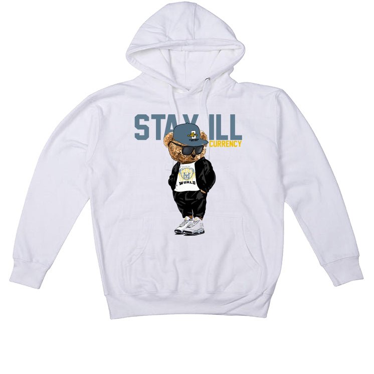 AIR JORDAN 13 “BLUE GREY” | illcurrency White T-Shirt (Stay ill Bear)