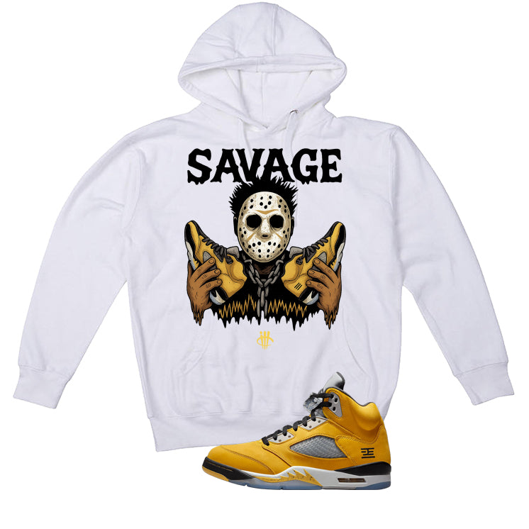 Air Jordan 5 Tokyo Matching T-Shirt, Sweatshirts & Hoodies White T-Shirt (Savage)| illcurrency