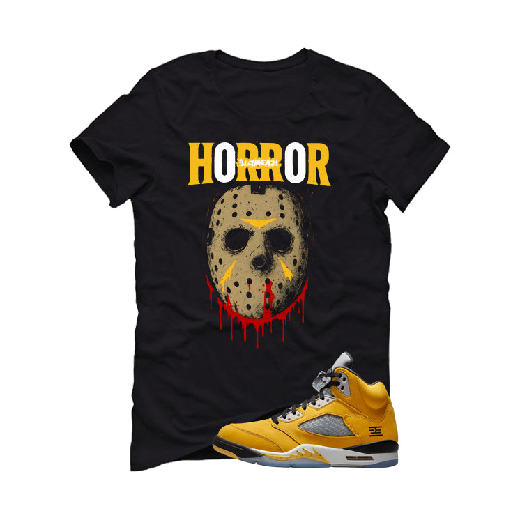 Air Jordan 5 Tokyo Matching T-Shirt, Sweatshirts & Hoodies Black T-Shirt (Jason Horror)| illcurrency