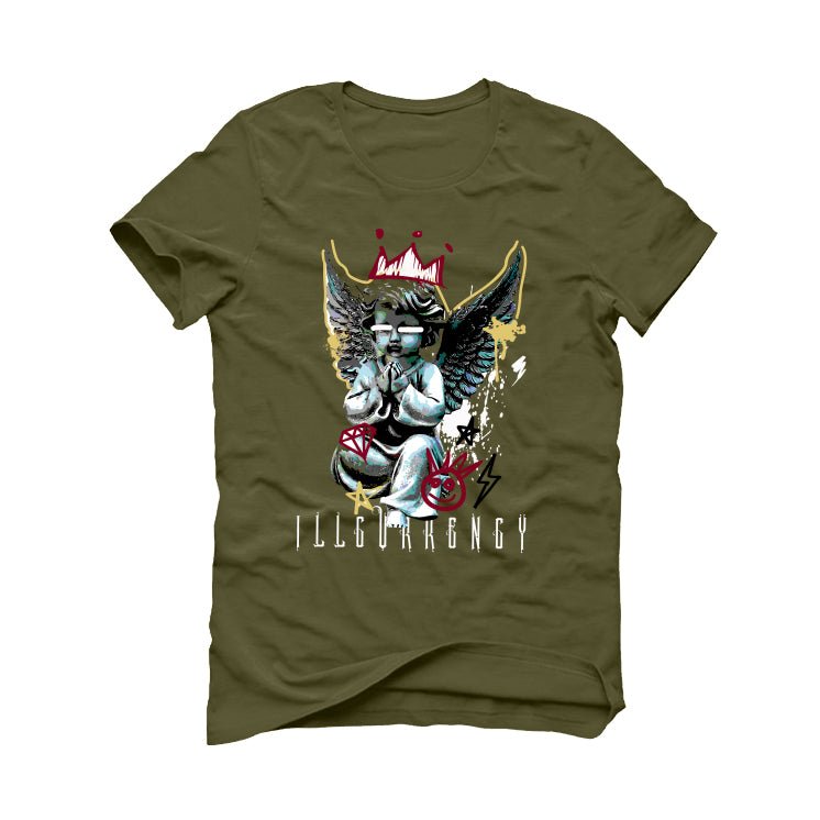 Air Jordan 1 Low OG "Year of the Dragon" | illcurrency Military Green T-Shirt (Graffiti Angel)