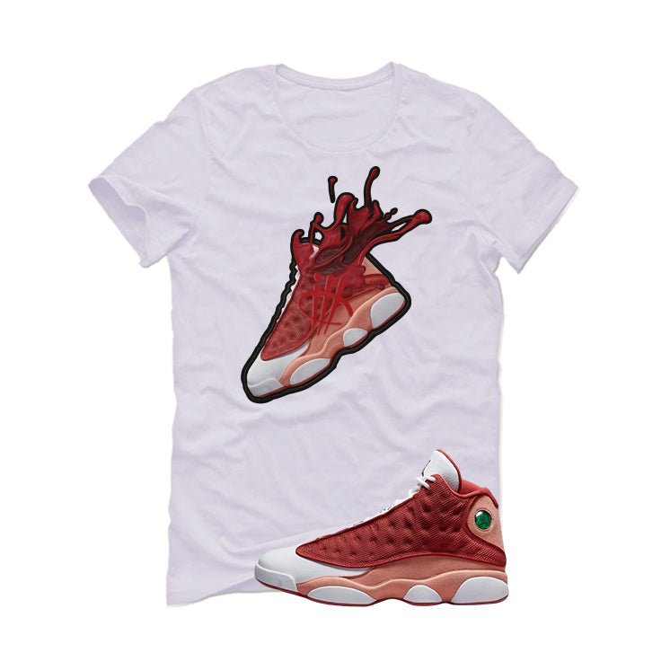 Air Jordan 13 Dune Red White T-Shirt (SPLASH 13)| illcurrency