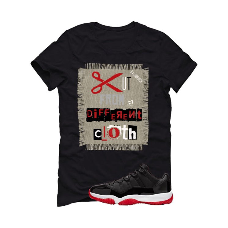 Air Jordan 11 Low Bred Black T-Shirt (Cut from a different cloth)| illcurrency