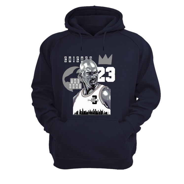 Air Jordan 5 “Georgetown” | illcurrency Navy Blue T-Shirt (The Goat)