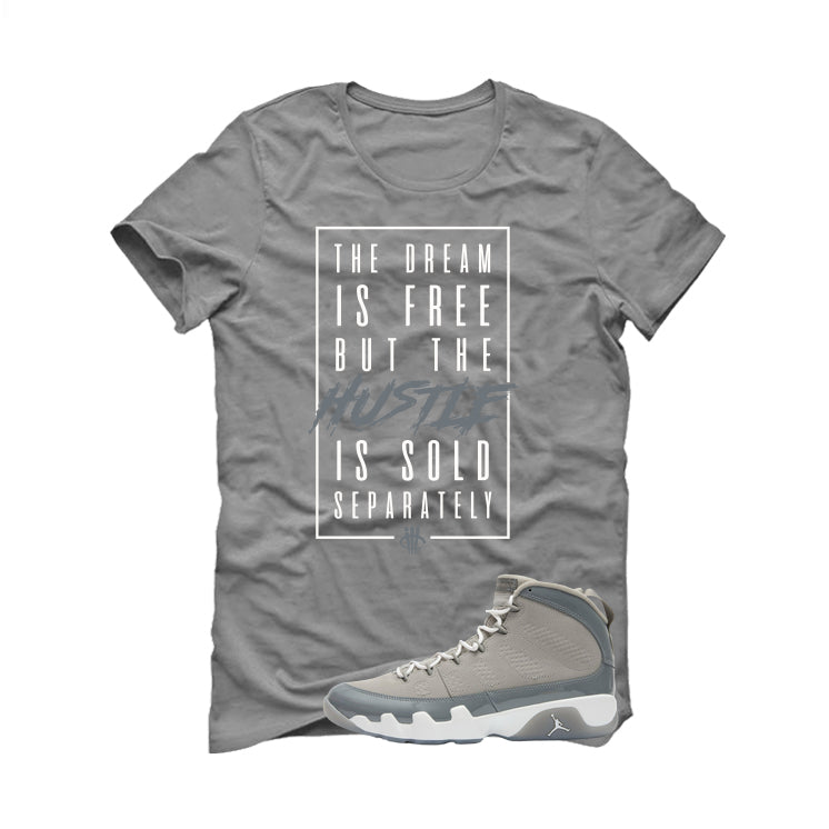 Air Jordan 9 Cool Grey Grey T-Shirt (DREAM IS FREE)| illcurrency