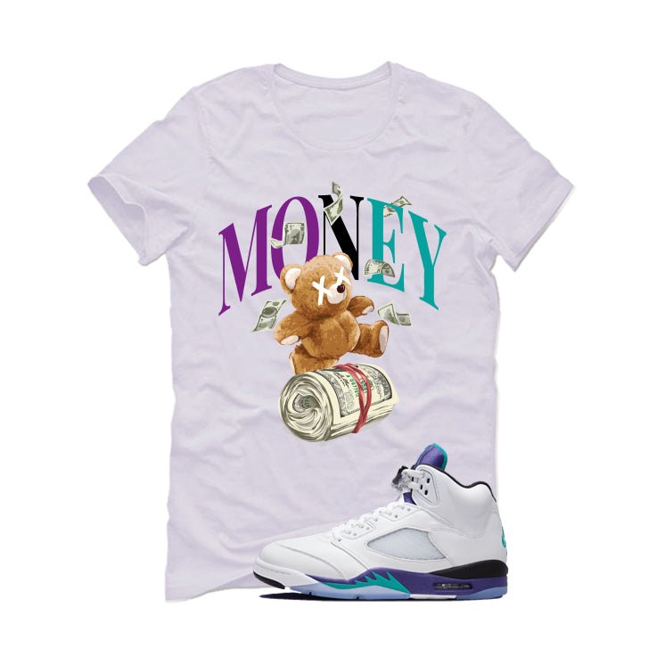 Air Jordan 5 OG Grape White T-Shirt (Money Bear Team)| illcurrency
