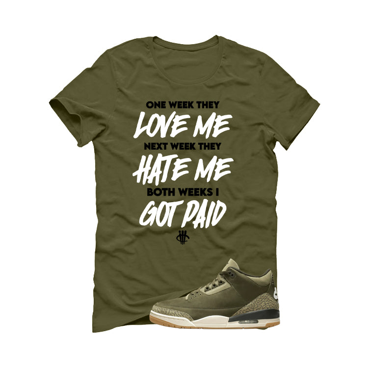 Air Jordan 3 Family Affair Matching T-Shirt, Sweatshirts & Hoodies Military Green T-Shirt (Paid)| illcurrency