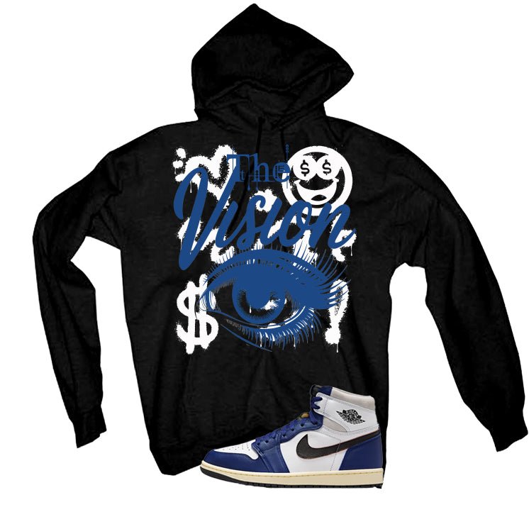 Air Jordan 1 Rare Air Deep Royal Blue Black T-Shirt (The Vision)| illcurrency