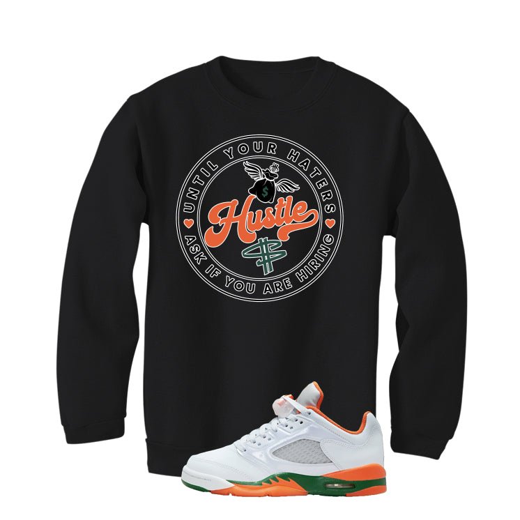 Air Jordan 5 GS Miami Hurricanes Black T-Shirt (Haters Catch Up)| illcurrency