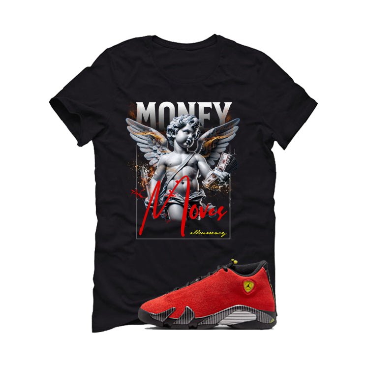 Air Jordan 14 Ferrari Black T-Shirt (Money Moves)| illcurrency