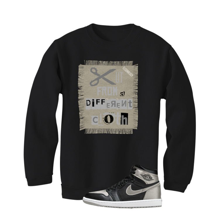 Air Jordan 1 High OG WMNS Satin Shadow Black T-Shirt (Cut from a different cloth)| illcurrency