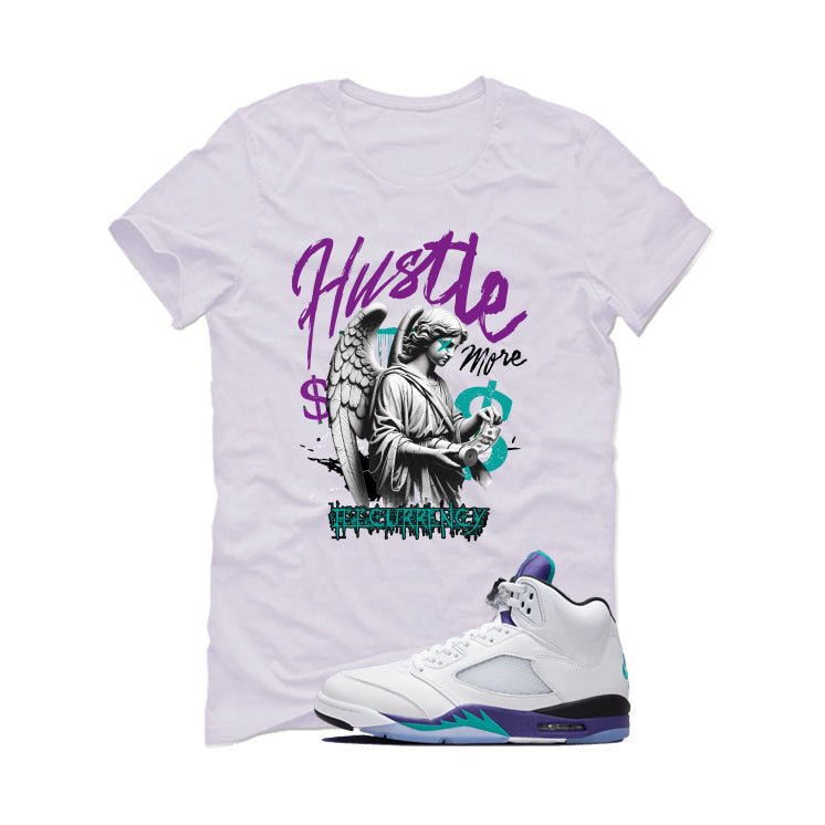 Air Jordan 5 OG Grape White T-Shirt (Hustle More)| illcurrency