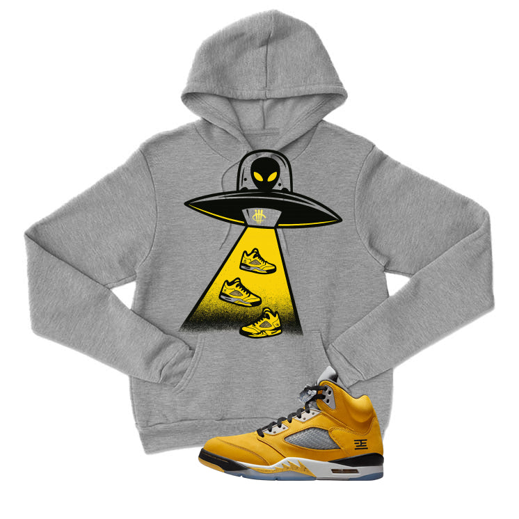 Air Jordan 5 Tokyo Matching T-Shirt, Sweatshirts & Hoodies Grey T-Shirt (Alien)| illcurrency