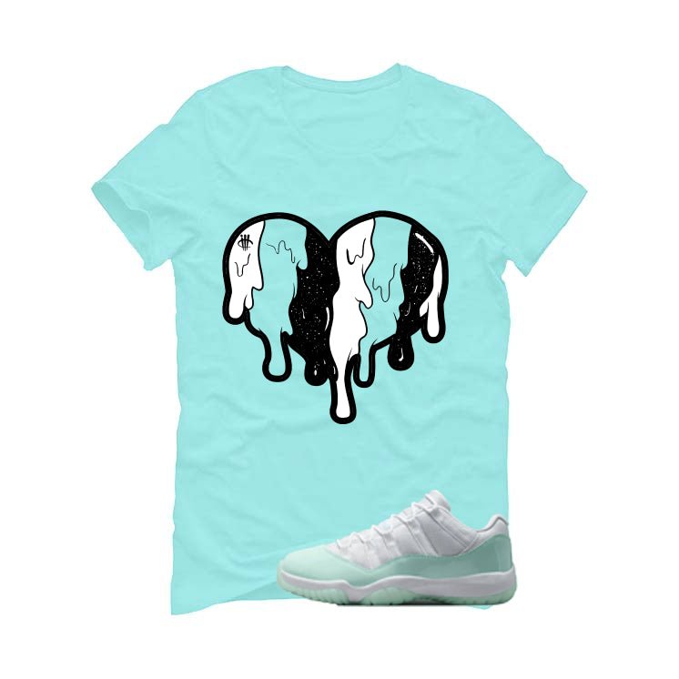 Air Jordan 11 Low WMNS Igloo Mint Green T-Shirt (Heart)| illcurrency