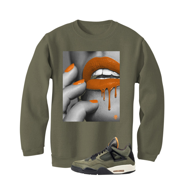 Undefeated x Air Jordan 4 Military Green T-Shirt (Touch)| illcurrency