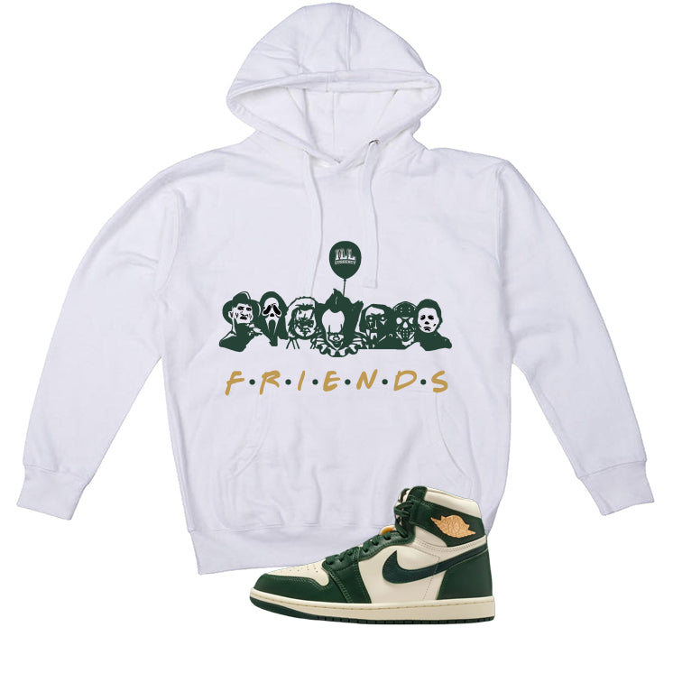 Air Jordan 1 High OG WMNS Fir Matching T-Shirt, Sweatshirts & Hoodies White T-Shirt (Friends)| illcurrency