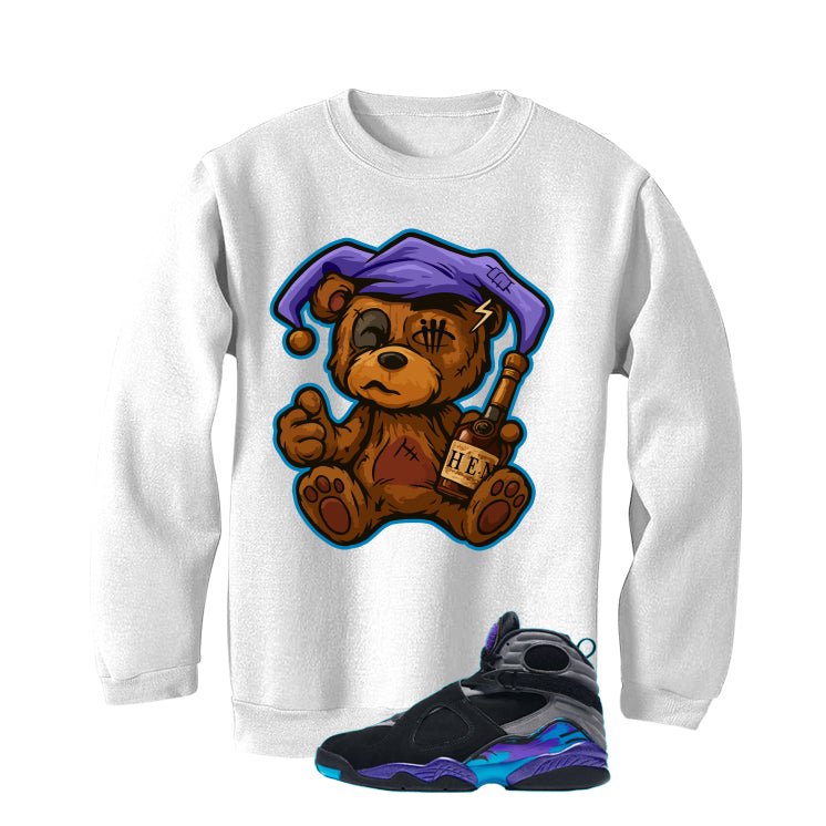 Air Jordan 8 OG Aqua White T-Shirt (Henny Teddy)| illcurrency