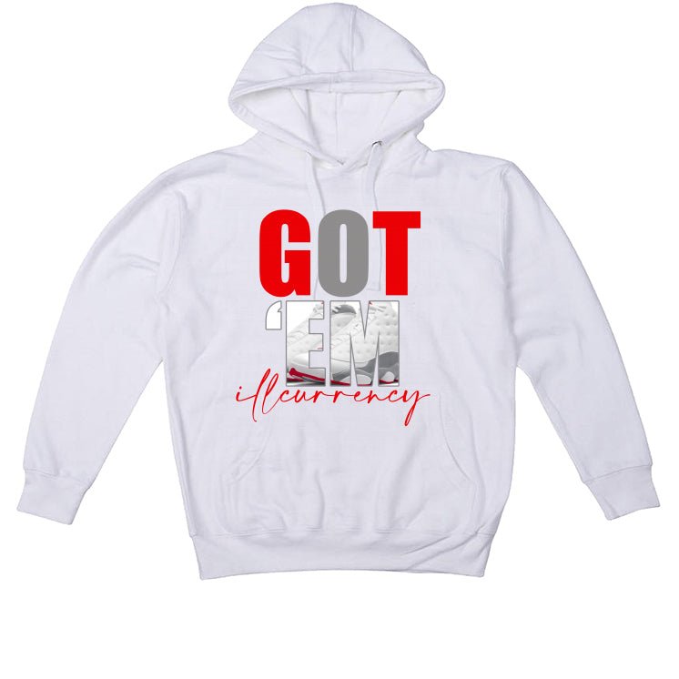 Air Jordan 13 Wolf Grey - White T-Shirt (Got Em)