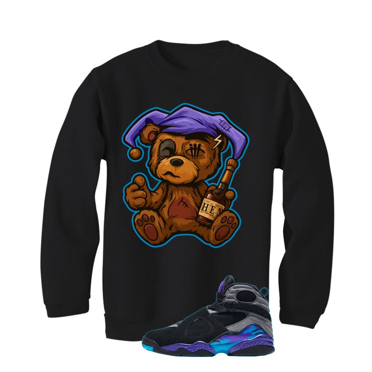 Air Jordan 8 OG Aqua Black T-Shirt (Henny Teddy)| illcurrency
