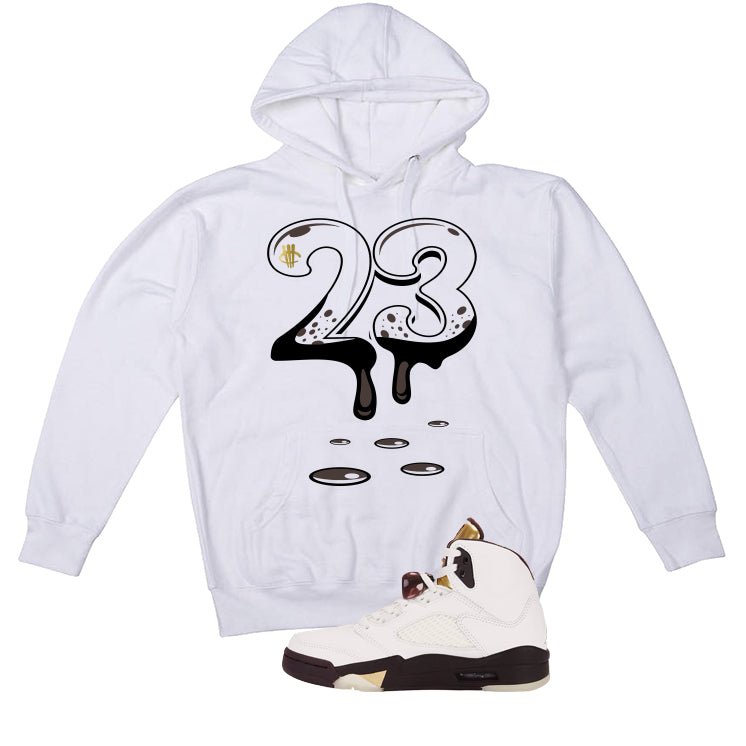 Air Jordan 5 Earth/Metallic Gold White T-Shirt (23)| illcurrency