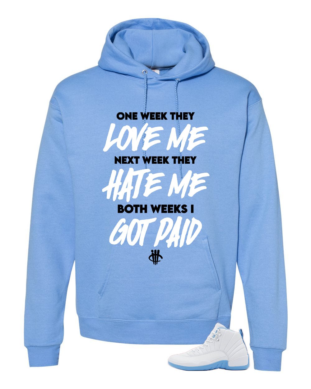 Air Jordan 12 Melo Carolina Blue T-Shirt (Paid)| illcurrency