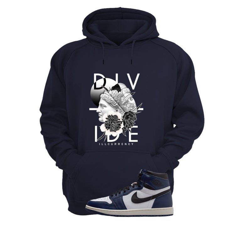 Air Jordan 1 High OG Midnight Navy Navy Blue T-Shirt (Divide)| illcurrency