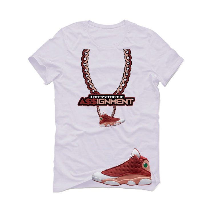 Air Jordan 13 Dune Red White T-Shirt (i understood the assignment)| illcurrency