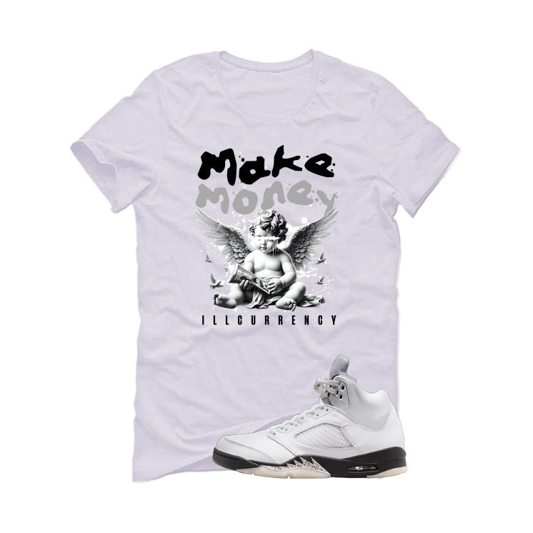Air Jordan 5 White Black White T-Shirt (Make Money)| illcurrency
