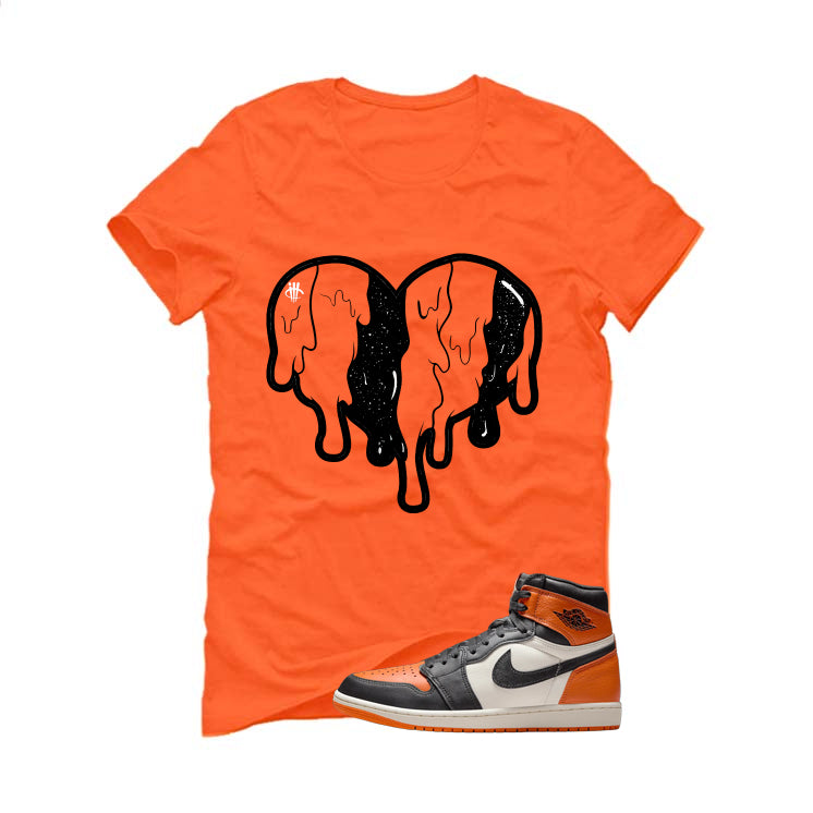 Air Jordan 1 High OG Shattered Backboard Orange T-Shirt (Heart)| illcurrency
