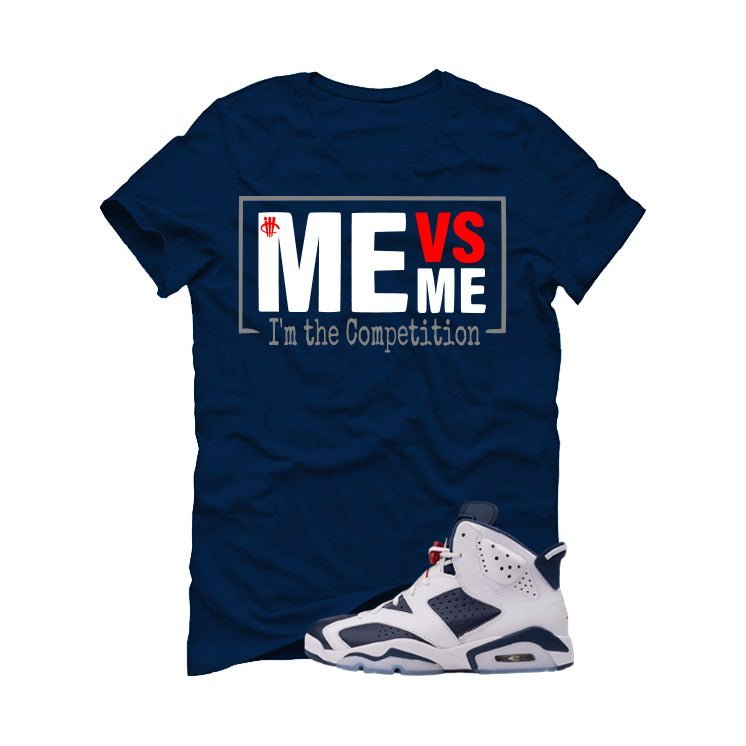 Air Jordan 6 Olympic | illcrrency Navy Blue T-Shirt (Me vs Me)| illcurrency
