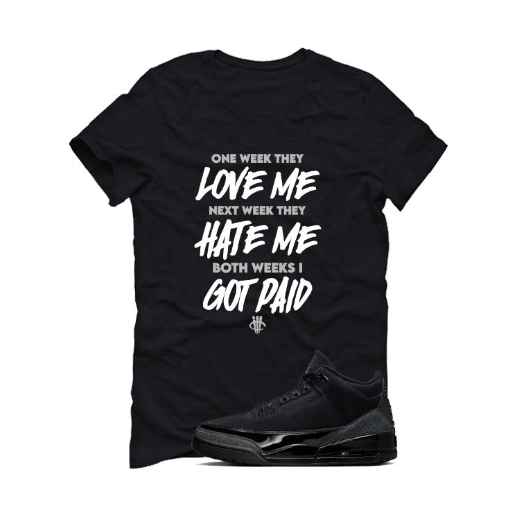 Air Jordan 3 Black Cat Black T-Shirt (Paid)| illcurrency