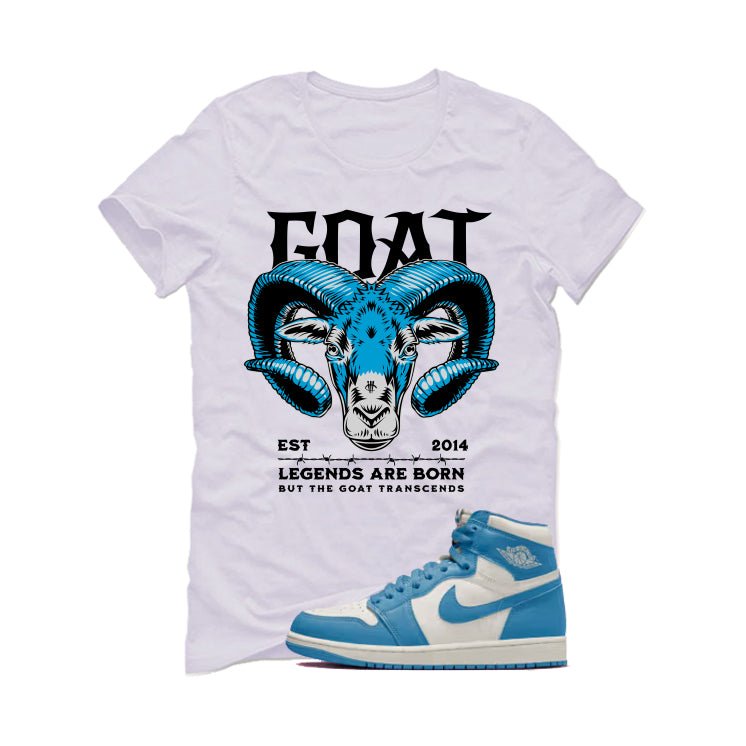 Air Jordan 1 High OG UNC Reimagined White T-Shirt (Goat)| illcurrency