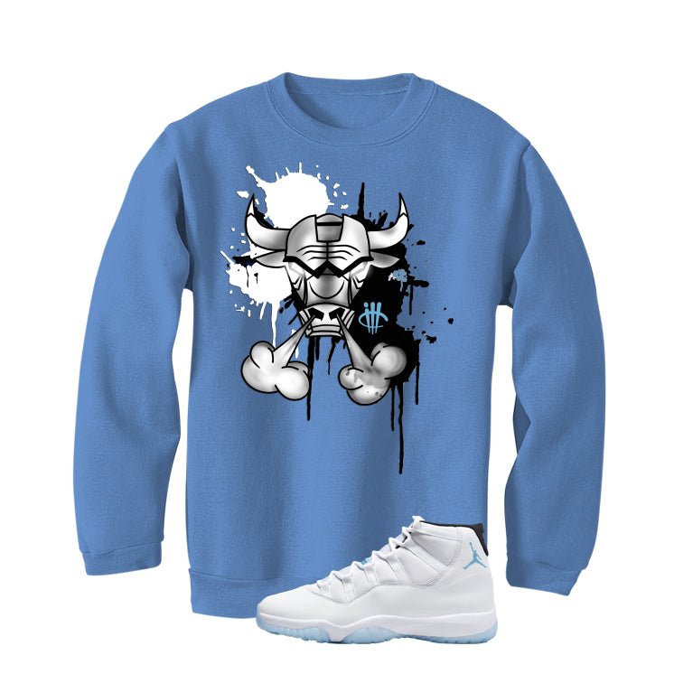 Air Jordan 11 Legend Blue Carolina Blue T-Shirt (Iron Bull)| illcurrency