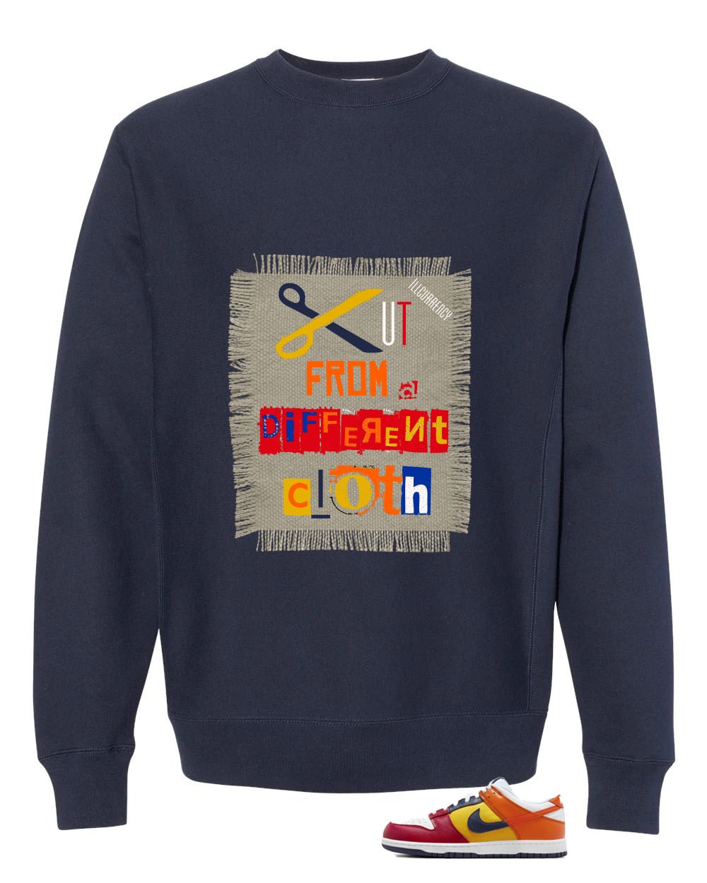 Nike Dunk Low CO.JP What The Navy Blue T-Shirt (Cut from a different cloth)| illcurrency