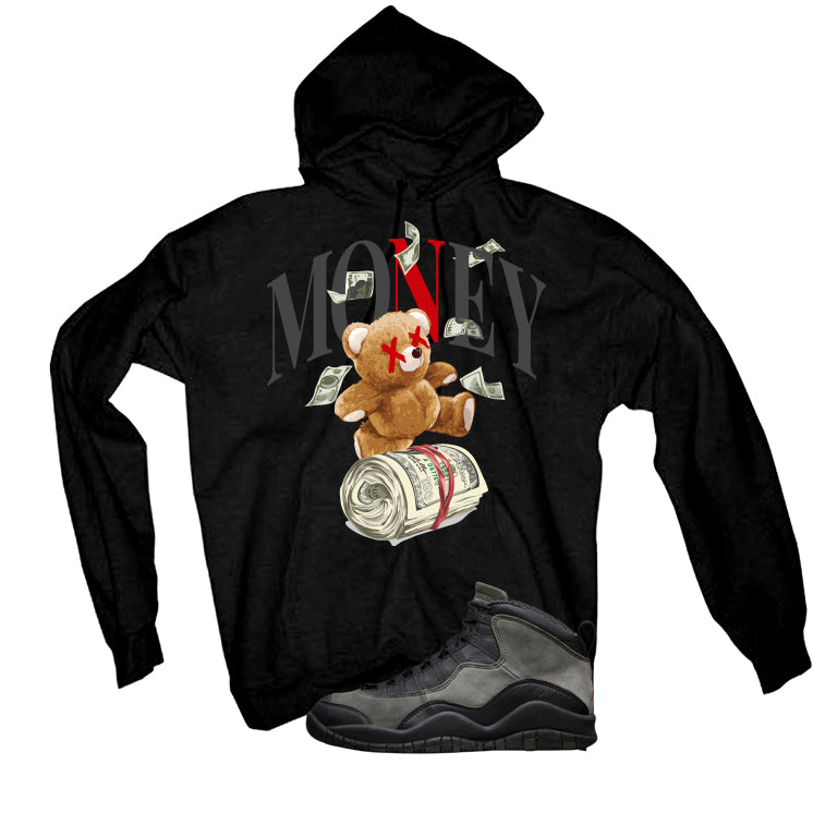 Air Jordan 10 Shadow Matching T-Shirt, Sweatshirts & Hoodies Black T-Shirt (Money Bear)| illcurrency