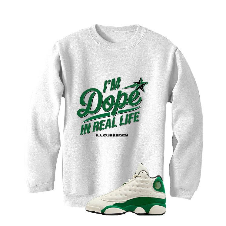 Air Jordan 13 GS Pine Green White T-Shirt (DOPE)| illcurrency