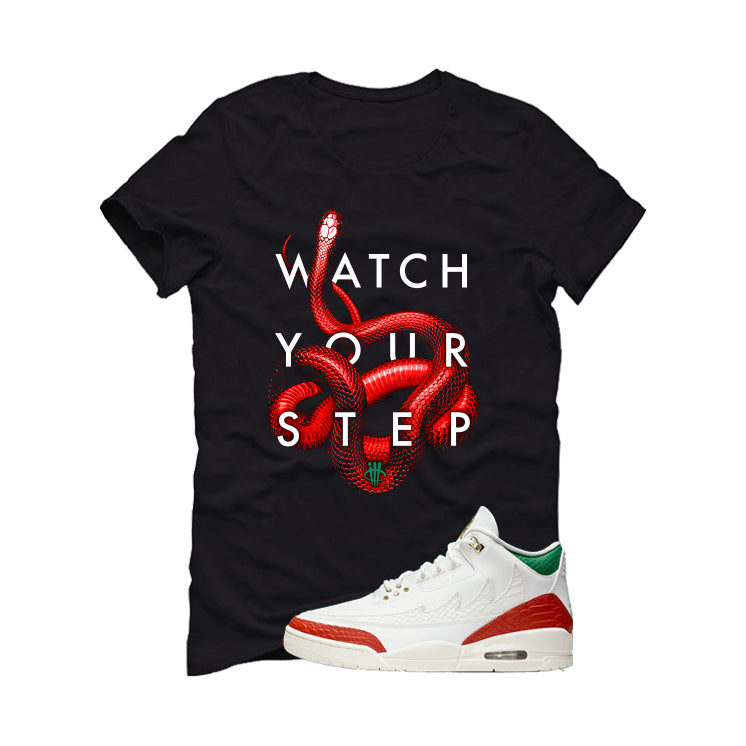 Air Jordan 3 Mexico El Vuelo Matching T-Shirt, Sweatshirts & Hoodies Black T-Shirt (Watch Your Step)| illcurrency