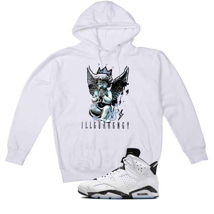 Air Jordan 6 Reverse Oreo White T-Shirt (Graffiti Angel)| illcurrency