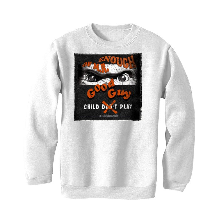 Air Jordan 12 Brilliant Orange - White T-Shirt (ENOUGH OF MR GOOD GUY)