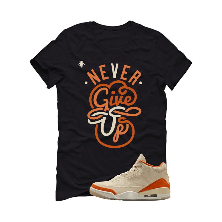 Air Jordan 3 WMNS Starfish Black T-Shirt (Never Give Up)| illcurrency