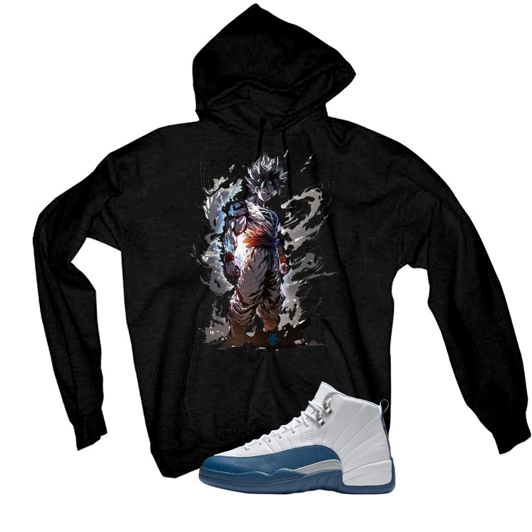Air Jordan 12 French Blue Black T-Shirt (Goku)| illcurrency