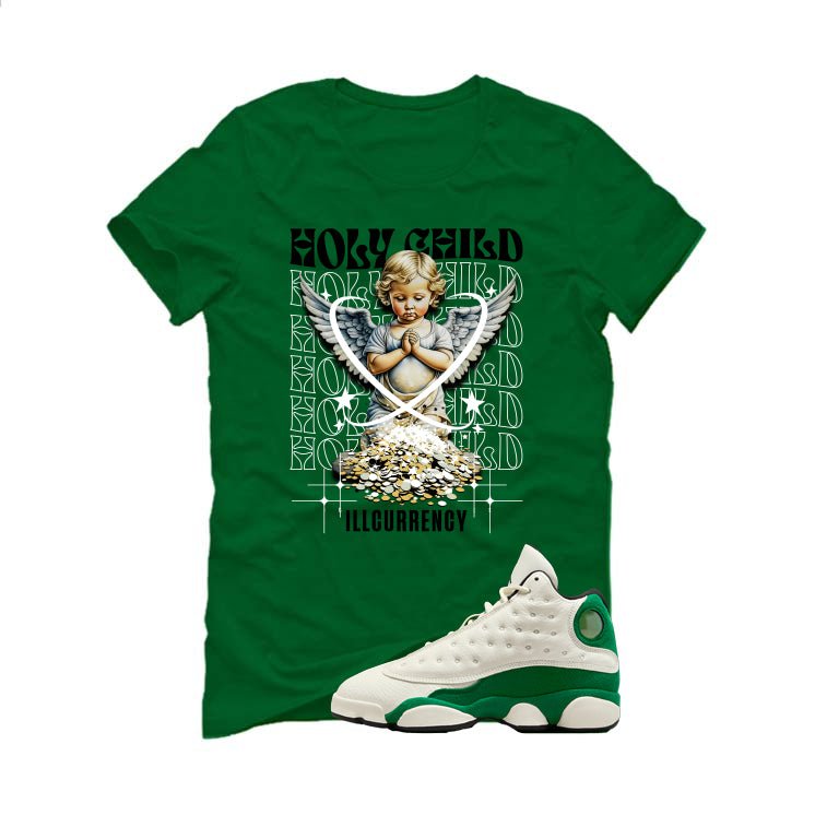 Air Jordan 13 GS Pine Green Pine Green T-Shirt (Holy Child)| illcurrency