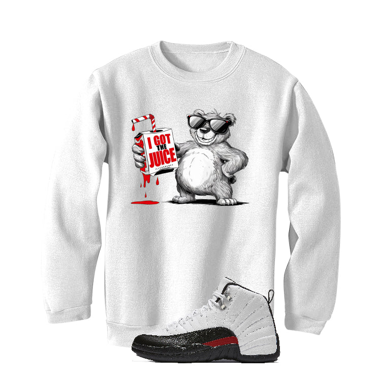 Air Jordan 12 “Red Taxi” White T-Shirt (i got the juice)| illcurrency