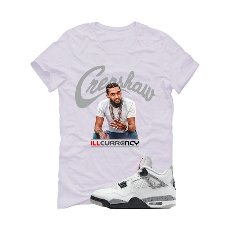 Air Jordan 4 White Cement White T-Shirt (Crenshaw)| illcurrency