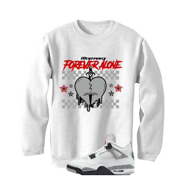 Air Jordan 4 White Cement White T-Shirt (Graffiti Angel)| illcurrency